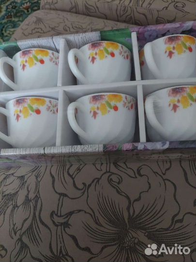Чайный сервиз фарфоровый новый