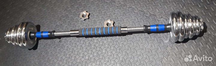 Наборы 2 в 1. Гантели разборные + штанга 16 и 21кг