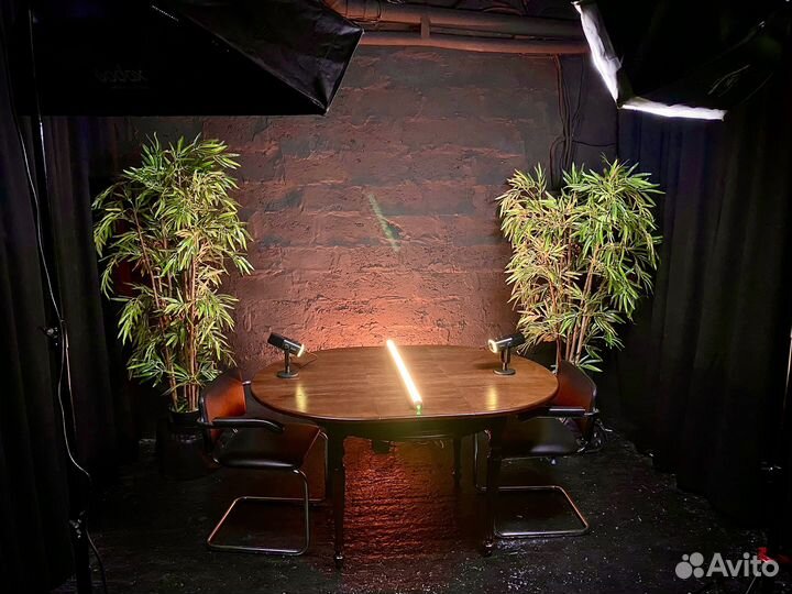 Студия для записи подкастов, курсов, интерьвю