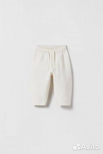 Zara р.110 вязанные брюки кюлоты