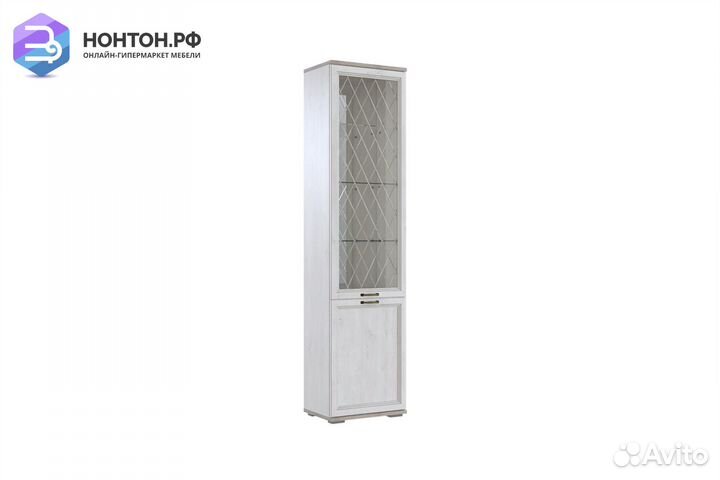 Витрина Александрия шк-112 сосна санторини светлая