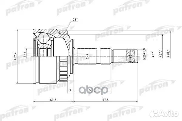ШРУС PCV1451 patron
