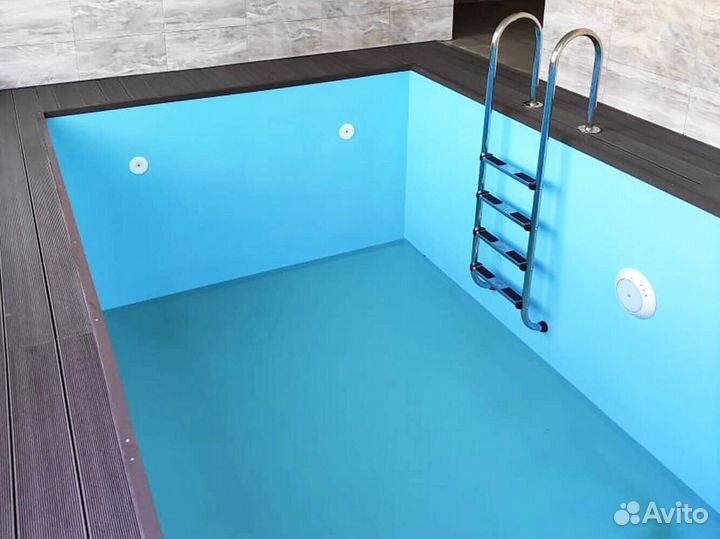 Бассейн 4,2x2,2 пластиковый