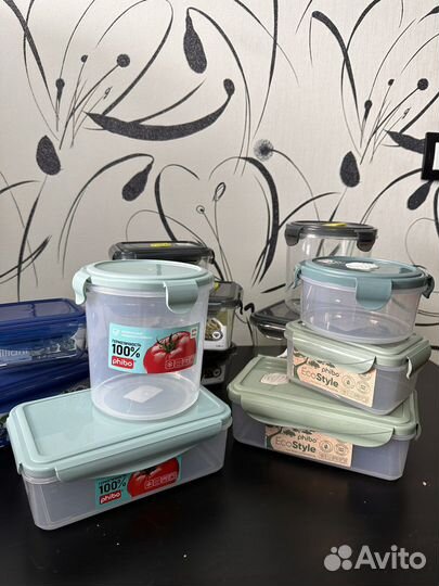 Новые Контейнеры пластиковые с крышкой для еды