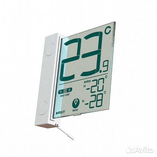 Цифровой оконный термометр на липучке (RST01291)