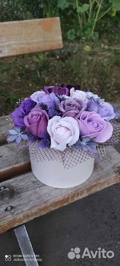 Букет мыльные цветы