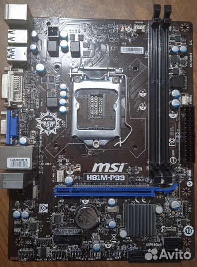 Материнская плата MSI H81M-P33 LGA 1150