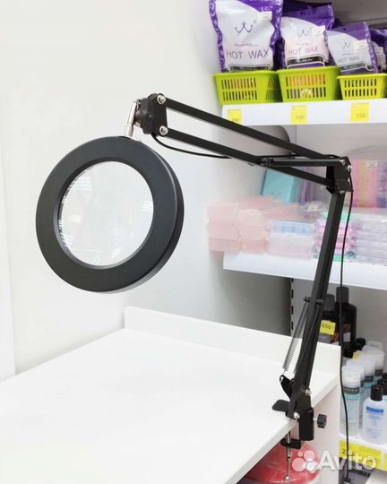 Лампа лупа настольная