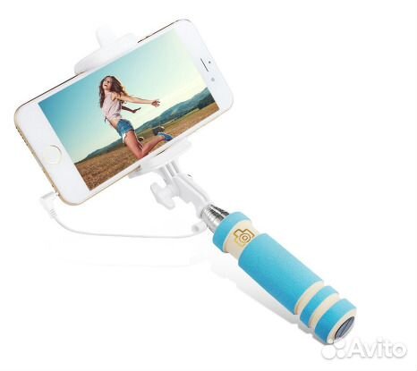 Штатив-монопод с кнопкой (селфи-палка)