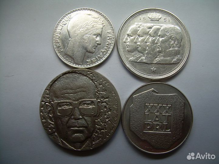 Франция,Албания,Эстония,Литва и др. серебро