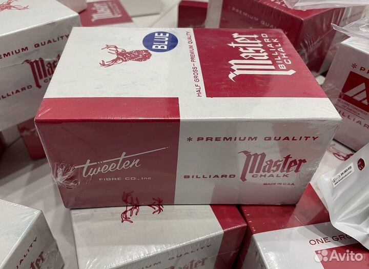 Мел для бильярда Master Blue 72 шт. упаковка