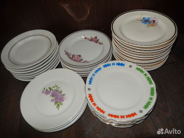 Наборы пирожковых тарелок, СССР