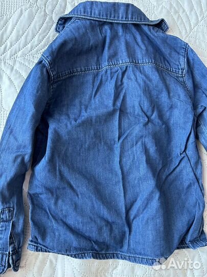 Джинсовая рубашка mango детская 110 см