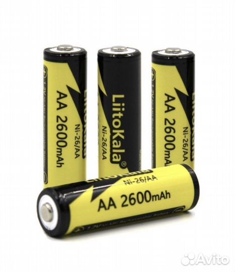 Аккумулятор AA (4 шт) LiitoKala 2600 mAh