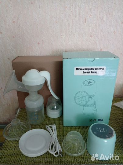 Молокоотсос электрический ручной 2в1