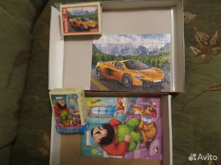Пазлы 5 больш.коробок вместе