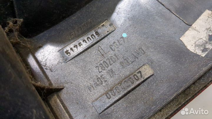 Фонарь (задний) Fiat Panda, 2007