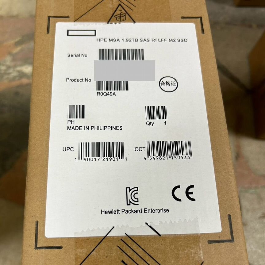 [R0Q49A] Жесткий Диск Hp Ssd Sas 3.5 1.92tb R0q49a Msa