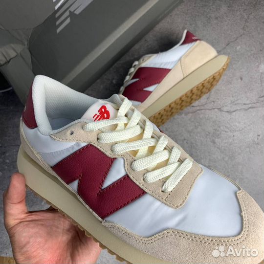 Кроссовки New Balance 237 White Beige Burgundy