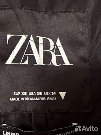 Куртка пуховик zara p. 42-46