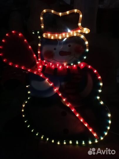 Снеговик светящийся