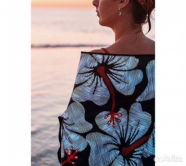 Полотенце пляжное RoadLike Beach 80*160 см синий