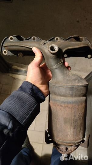 Выпускной коллектор на volkswagen polo седан