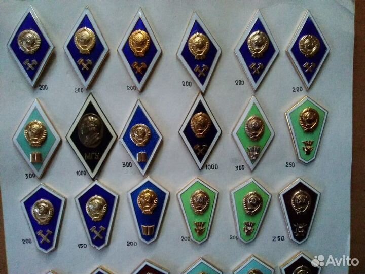 Знаки об окончании учебных заведений