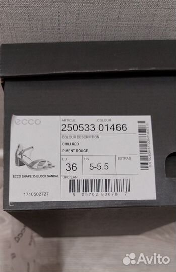 Новые босоножки женские ecco 36 размер