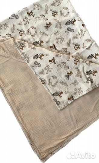 Муслиновый плед для новорожденных