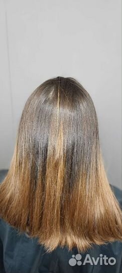 Кератиновое выпрямление волос