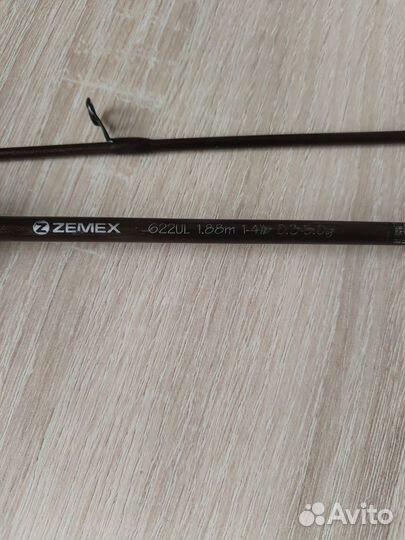 Спиннинг Zemex aurora 622UL, 1.88 м, 0.3-5 гр