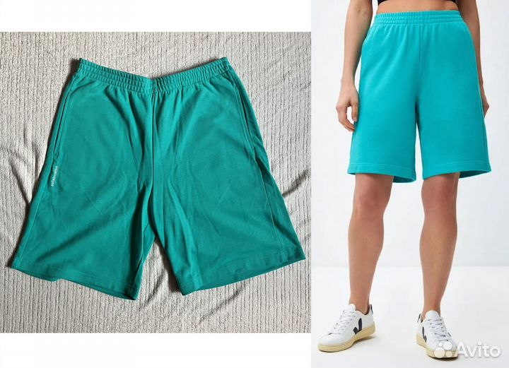 Бирюзовые трикотажные шорты бренда 