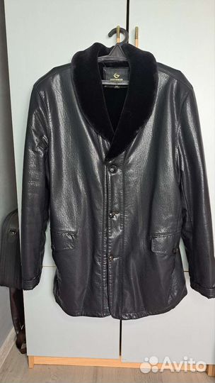 Кожаная дубленка мужская