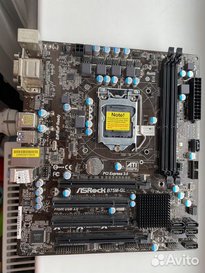 Материнская плата lga 1155 micro atx B75m-gl