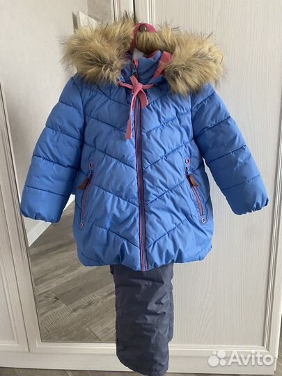 Зимний комбинезон для девочки 98