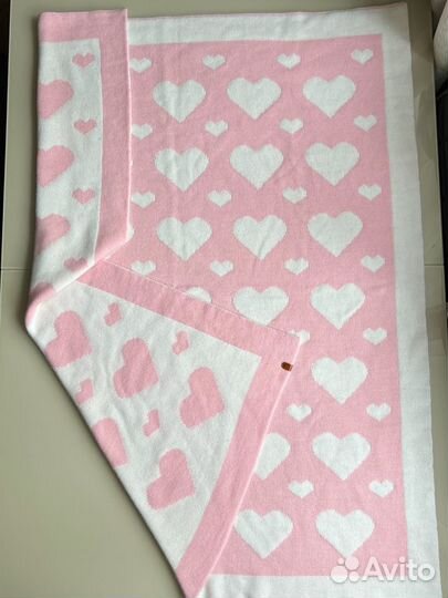 Плед детский вязаный двусторонний