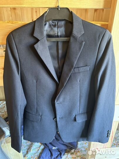 Пиджак новый темно синий
