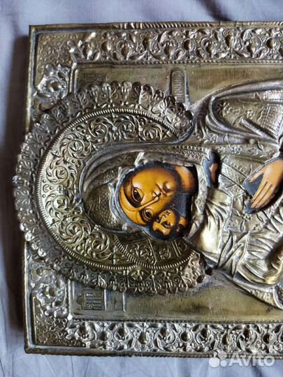 Икона Феодоровской Богоматери 19 век