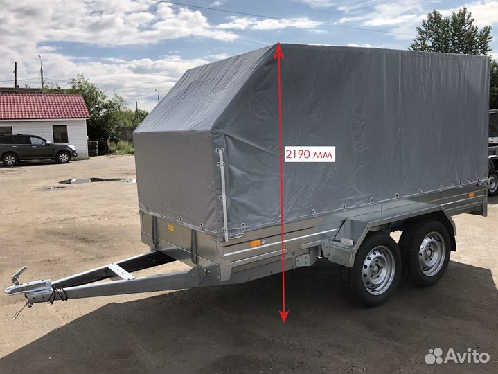 Двухосный прицеп на 15