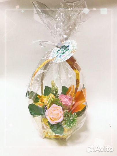 Букет из мыльных роз