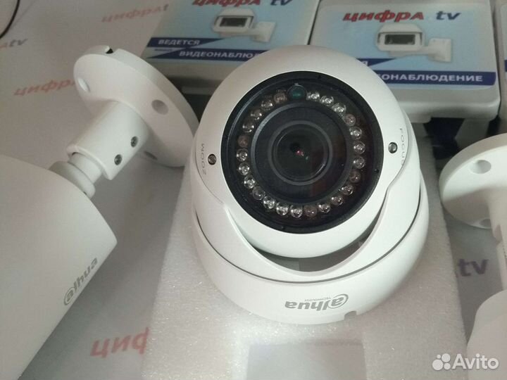 Видеонаблюдение 11 уличных камер IP/CVI 4/1 Мп