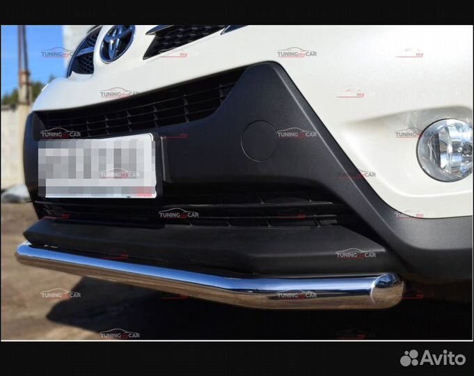 Защита бампера нержавейка Toyota Rav4 2013-2015