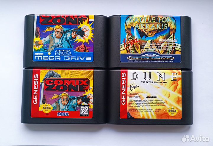 Разные Игры платки для Sega Genesis