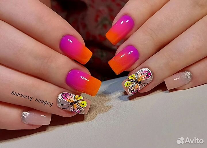 Коррекция наращённых ногтей