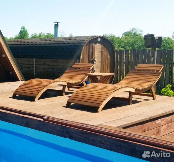 Шезлонг складной