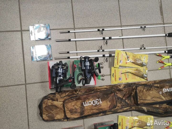 Набор фидер спиннинг удочка снасти