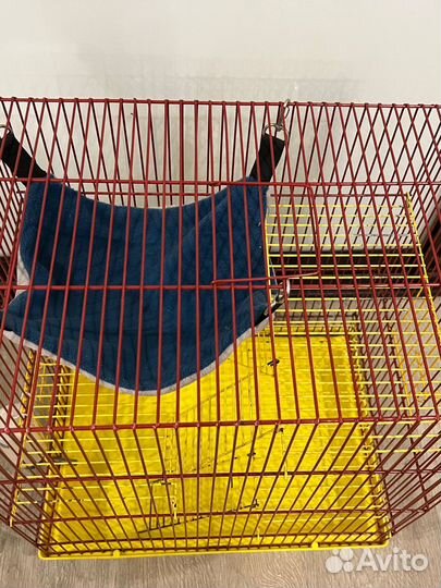 Клетка для грызунов с гамаком и поилкой