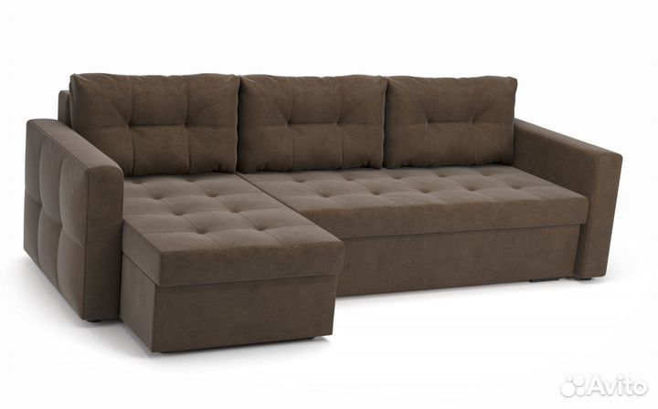 Угловой Диван-Еврокнижка с механизмом Тик-Так