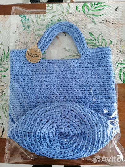 Сумка шоппер вязаная ручная работа